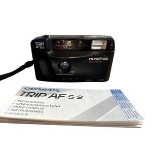 Olympus Trip AF S-2 35mm Vintage Film Camera with manual - TESTED WORKING